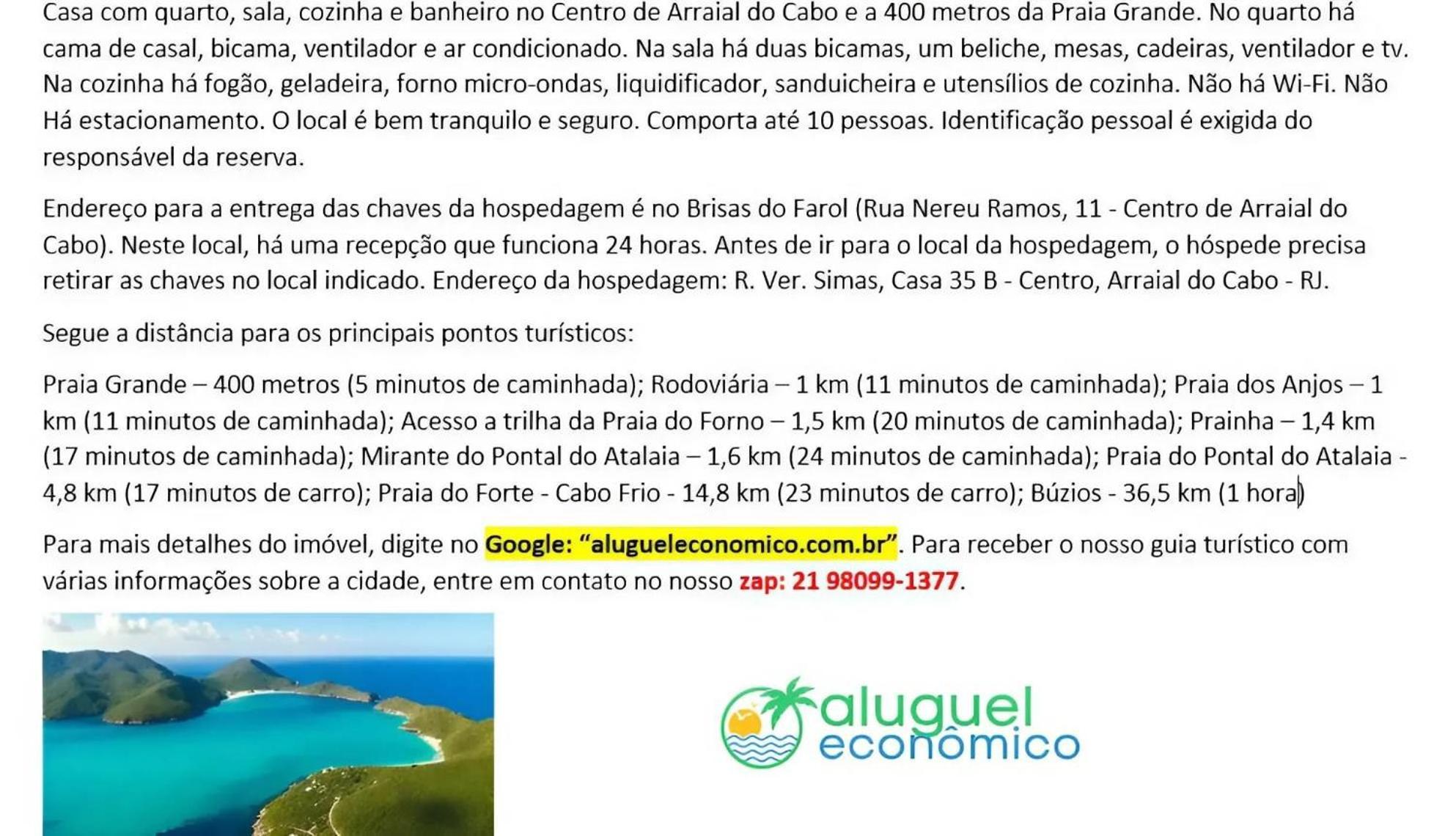 Arraial do Cabo - Casa - Centro - Aluguel Economico Exterior foto